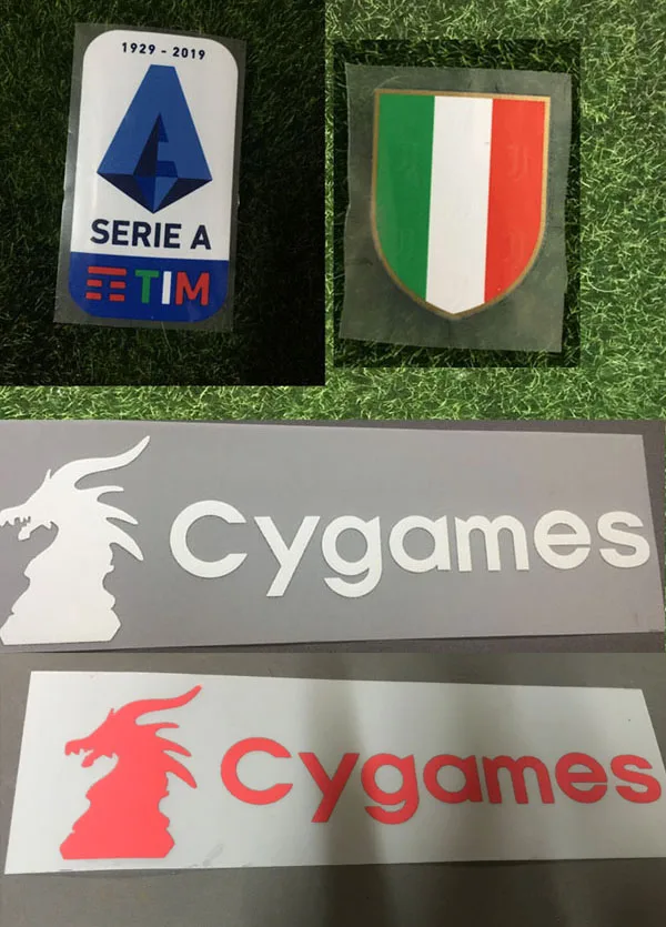 2019 2020 силиконовый патч серии A и Scudetto с белым красным Cygame футбольная