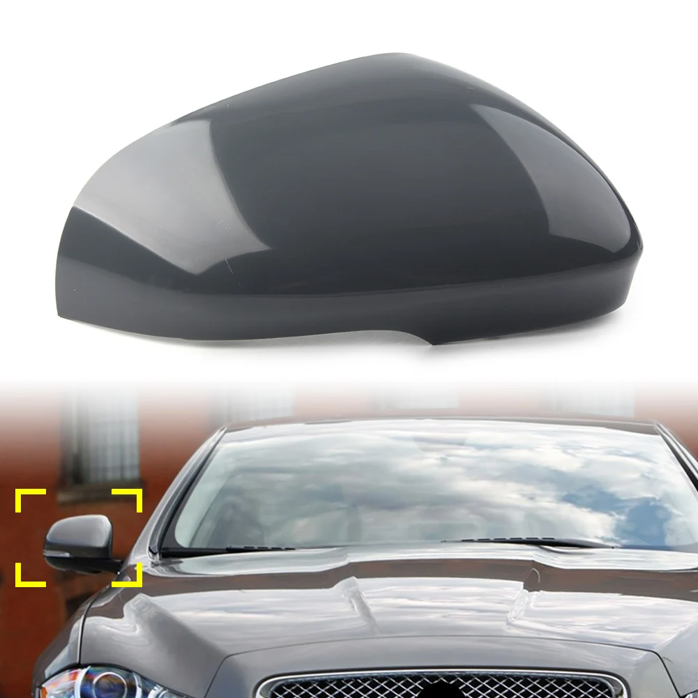 

1PCS Car Rear Side View Mirror Cover Cap For Jaguar XF XFR XFR-S XJ XJR XK XKR XKR-S XE 2010-2015 Primed Right Side