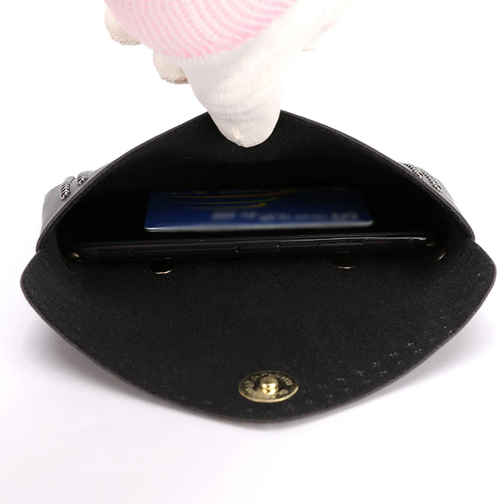 Aelicy, одноцветная Кожаная поясная сумка с заклепками, женская маленькая сумка на застежке для мобильного телефона, нагрудная сумка через плечо, Женская поясная сумка с ремнем 1118