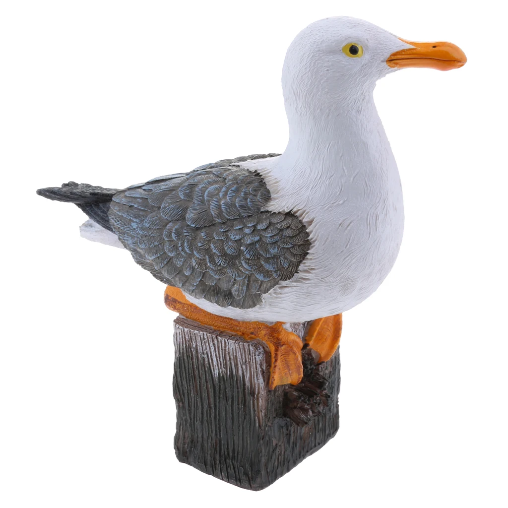 Handmade Resin Animal Model Seagull Statue Outdoor Garden Lawn