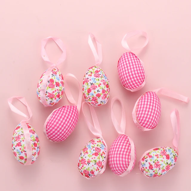 9PCS/Set 2021 New Creative Easter Cloth Egg Decoration Hanging Ornaments Easter Egg Toy Gifts Home Decor Party Ornaments 2