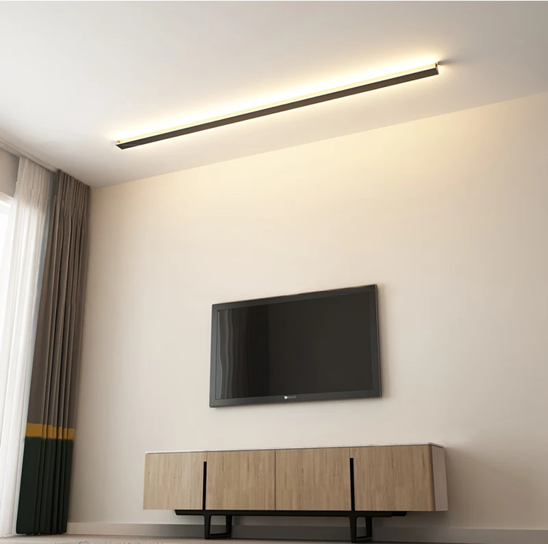 Минималистичный креативный потолочный светильник современный светодиодный потолочный светильник для гостиной прикроватный алюминиевый потолочный светильник Ligting