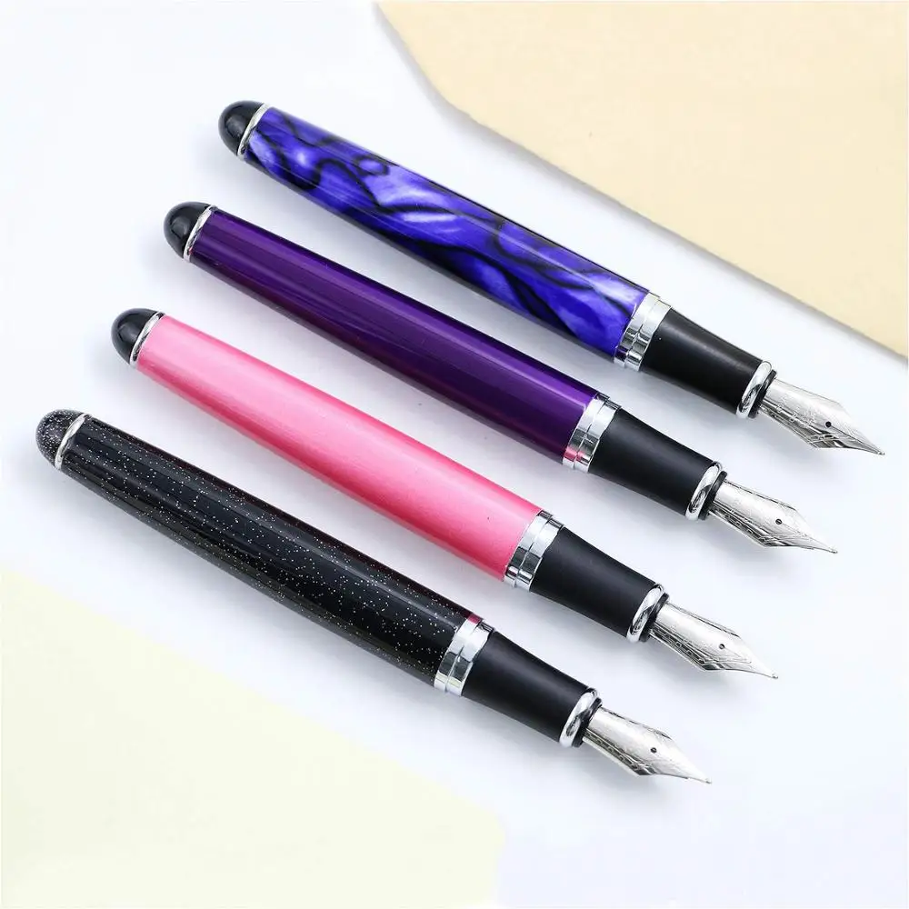 4pcs Luxury Fountain Pen Set in 4 Colors Jinhao X750 Ink Pens Office Calligraphy Medium Pen