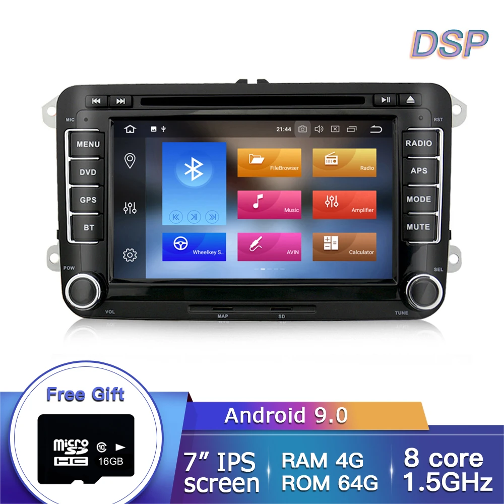 4G 32G IPS DSP EKIY ips 2 Din Автомобильный Радио мультимедийный плеер gps для Volkswagen VW Golf Passat B6 Touran Polo Sedan Tiguan Jetta DSP Android DVD - Цвет: 4G 32G IPS DSP
