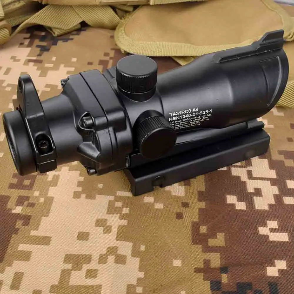 Оптический прицел для винтовки ACOG 1X32 красного и зеленого цвета охотничьи прицелы