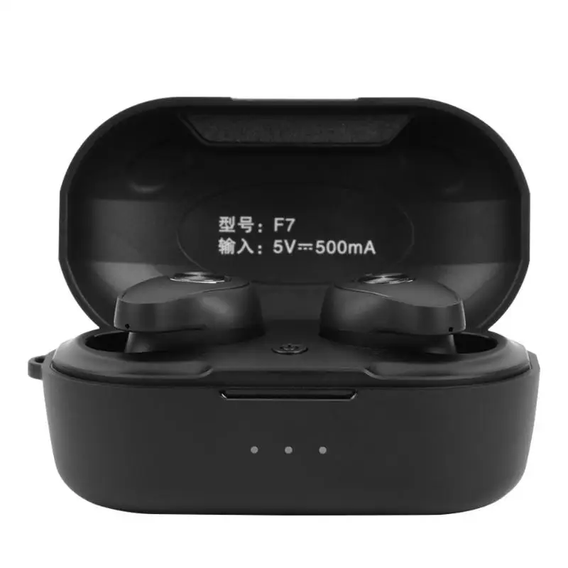 F7 TWS Bluetooth 5,0 наушники мини беспроводная стерео спортивная Гарнитура наушники-вкладыши расстояние передачи 10 метров 26,4X24,8X20 мм