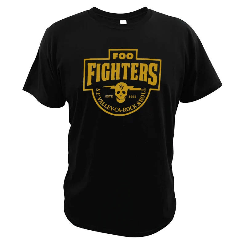 Foo fightors футболка S.F. Модная Повседневная дышащая футболка с вырезом лодочкой для фитнеса, европейские размеры, хлопок - Цвет: Черный