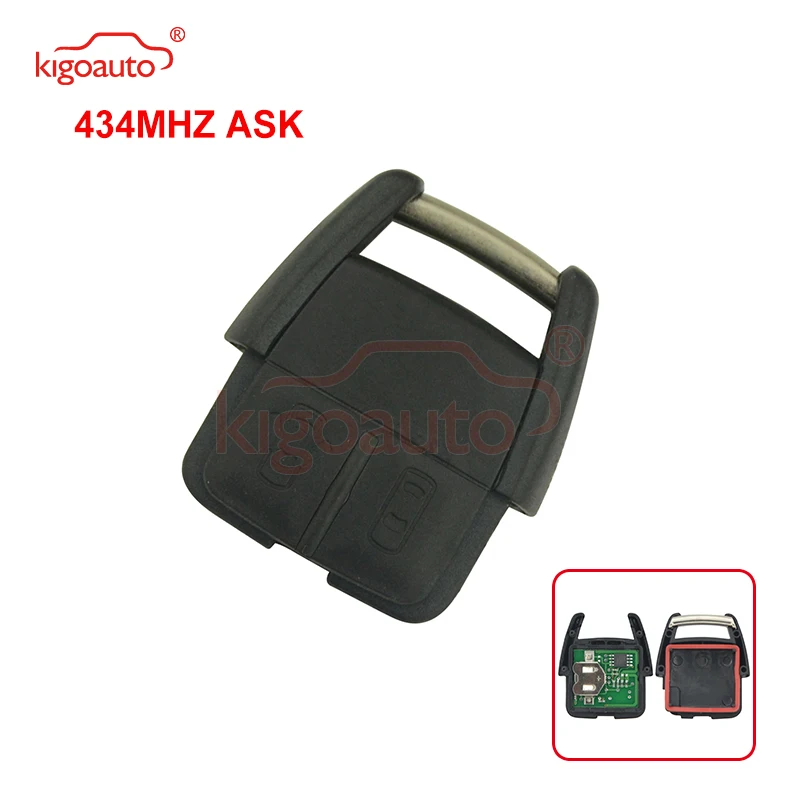 

Kigoauto Remote key fob 2 button 433Mhz for Opel VECTRA ASTRA ZAFIRA CORSA