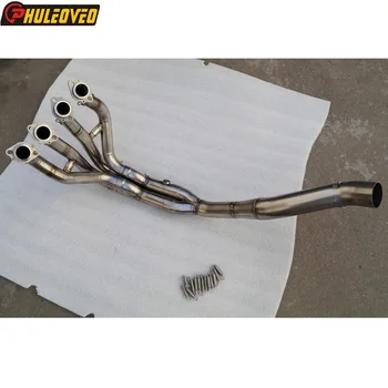 Titanium Alloy for Kawasaki ZX6R ZX-6R 636 2011-2019 Motorcycle Exhaust Muffler Collector Header Front Pipe for ZX6R Escape