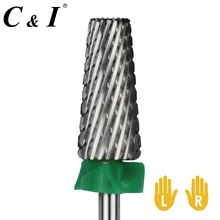 5 in 1 Nail Drill Bit, Cross Teeth Edition, Size Coarse-C, Multi-function Nail Drill for Electric Nail Drill Machines