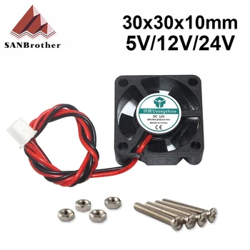

3D Printer Part Fan 3010 2Pins 30MM 30x30 x10MM 3CM Graphics Card Fan DC 5V / 12V / 24V 3010 2P 1pcs