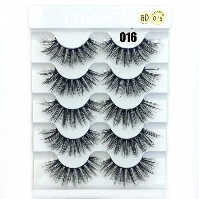 3D/5D/6D Faux Mink Hair False Eyelashes Long Full Volume Fluffy Wispies Lashes Handmade Eyelashes Extension Tools