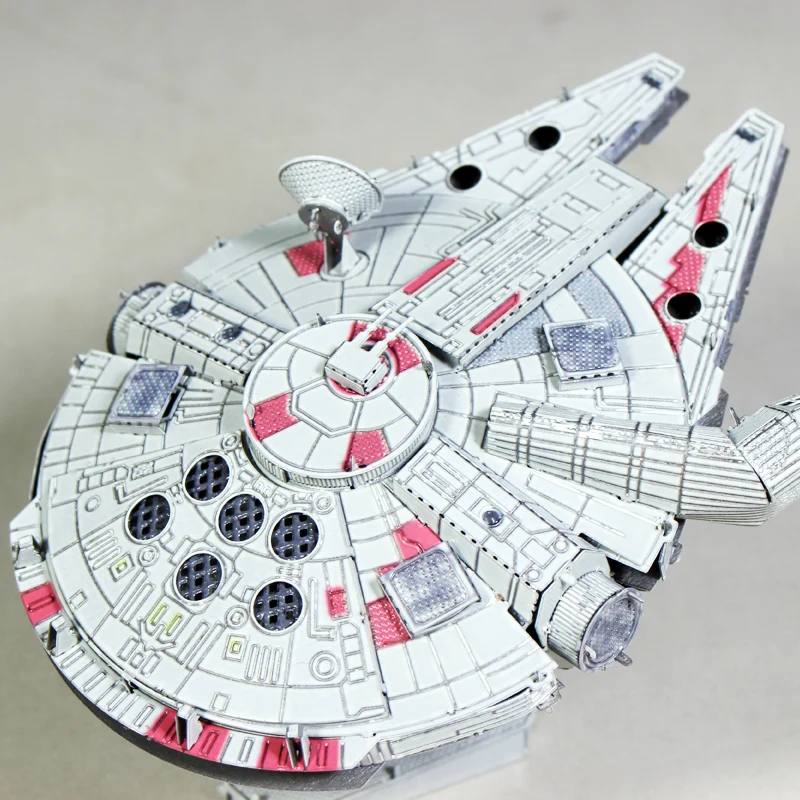 Металлическая Нержавеющая сталь DIY сборочная Модель 3D DIY цветной Сокол Миллениум