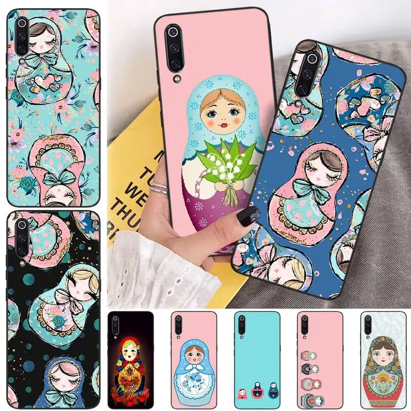 

ByLoving Cute Russian Dolls Matryoshka Coque Shell Phone Case for xiaomi mi 8 9 8SE 9SE 8Lite mix2 2S max2 3 Pocophone F1
