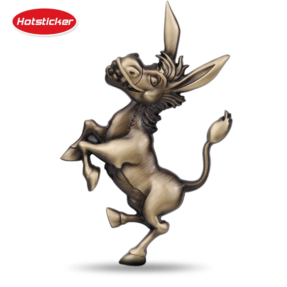 Hotsticker Donkey 3D Chrome металлическая эмблема для машины Decor Наклейка на окно багажника