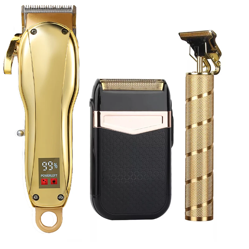 2022 Hair Clipper Set Electric Hair Trimmer Cordless Shaver Trimmer 0mm Men Barber Hair Cutting Machine for Men Rechargeable