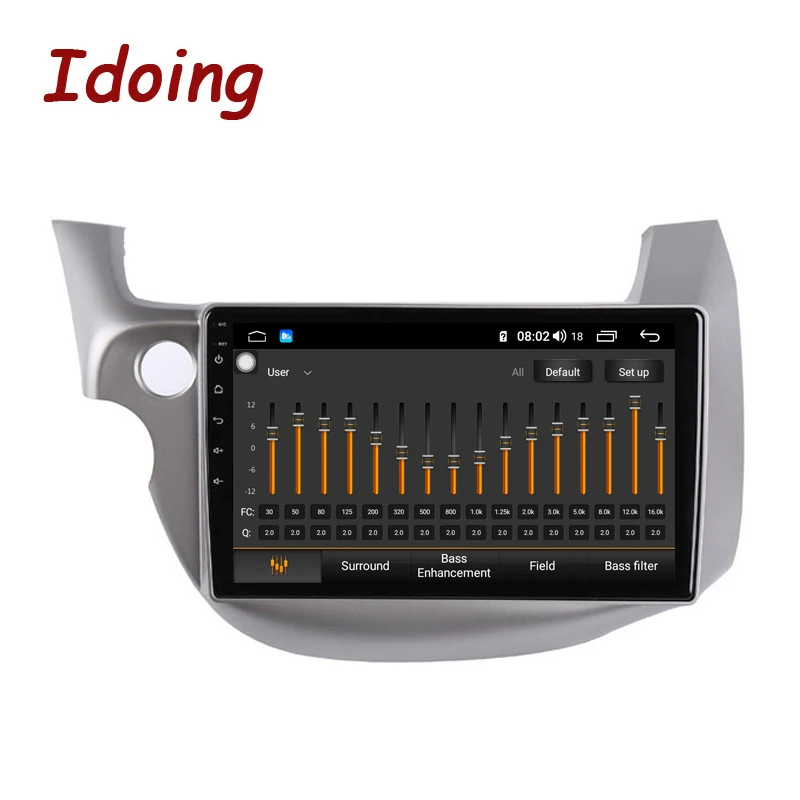 Idoing 10," 4G+ 64G 8 ядерный автомобильный Android8.1 Радио мультимедийный плеер для Honda Fit Jazz 20082013 gps навигация 2.5D ips no 2 din dvd