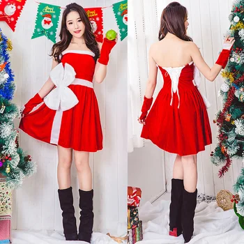 

New Christmas Girl Show Santa DS Stage Costume