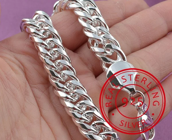 Chain Bracelet Jewelry Silver Lekani-Promotion 925-Sterling-Silver Wholesale Mens Fashion