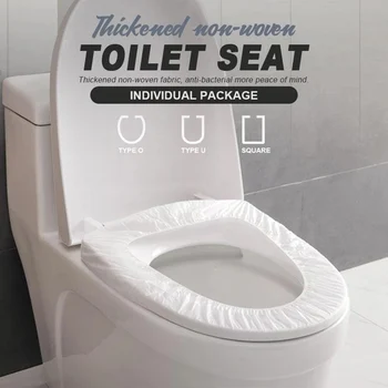 

New Hot 10/20Pcs High Quality Travel Toilet Cover Non-woven Disposable Hotel Toilet Seat Covers SMD66