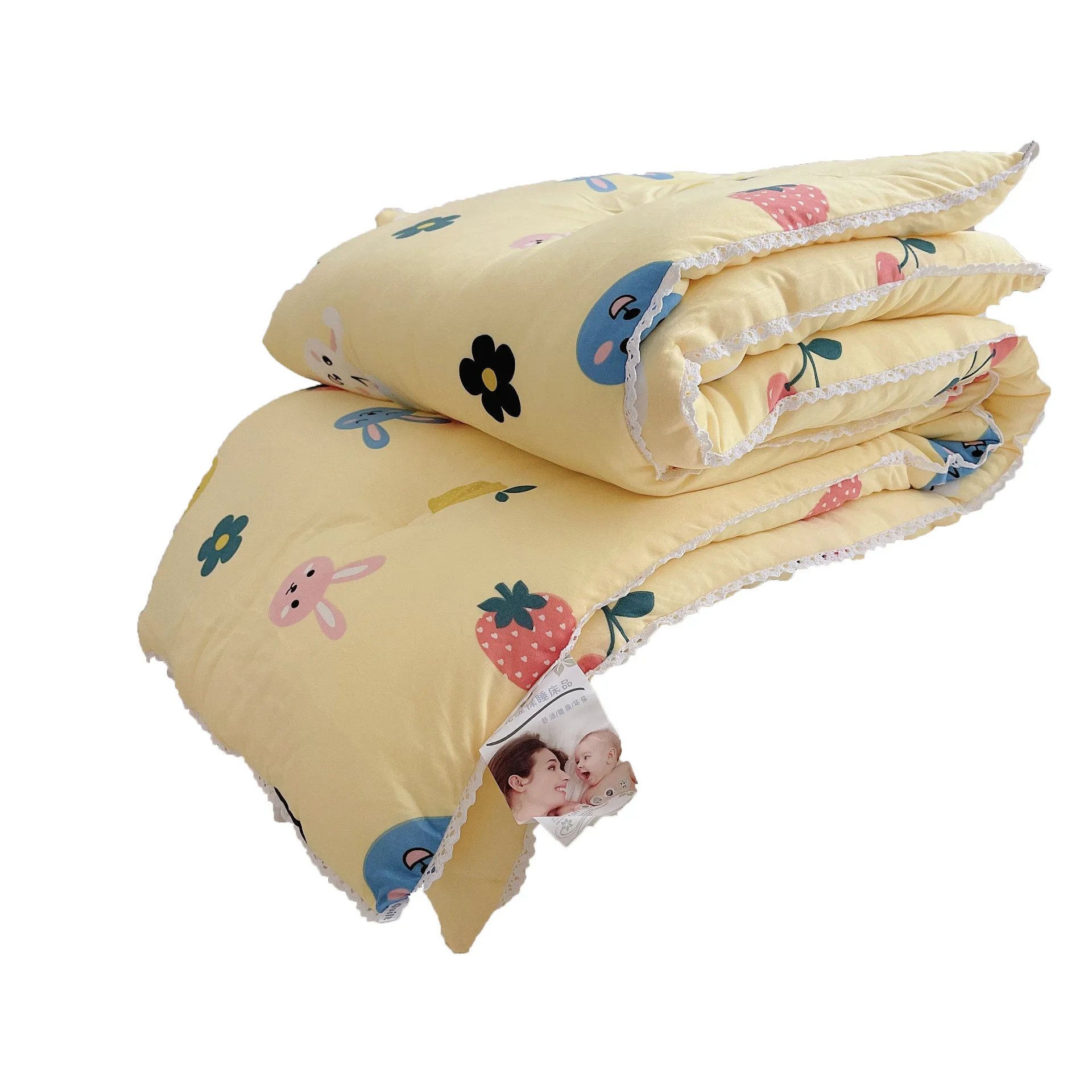 Baby Bed Cot Quilt 120*150cm Summer Toddler Bedding Cute Comfy Warm Blanket Kindergarten Children Boys Girl Cotton Skin-friendly