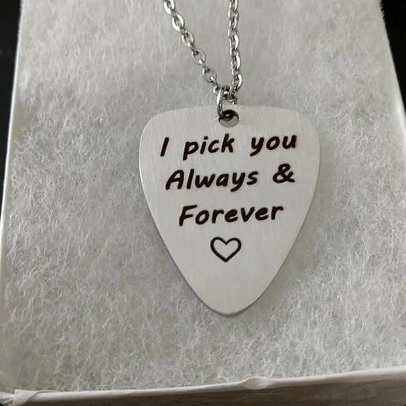 Женское вдохновляющее ожерелье с надписью I pick you always & Forever кулон в форме сердца из