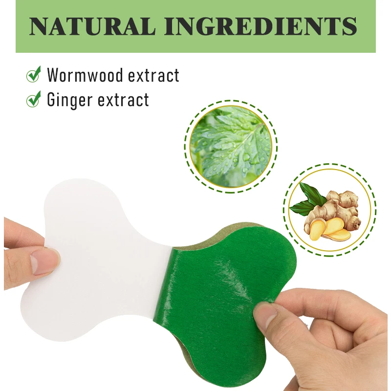 Wormwood Lumbar Spine Pain Relief Patch 12pcs Arthritis Medical Analgesic Plaster Back Pain Patch Self-heating Bone Sticker