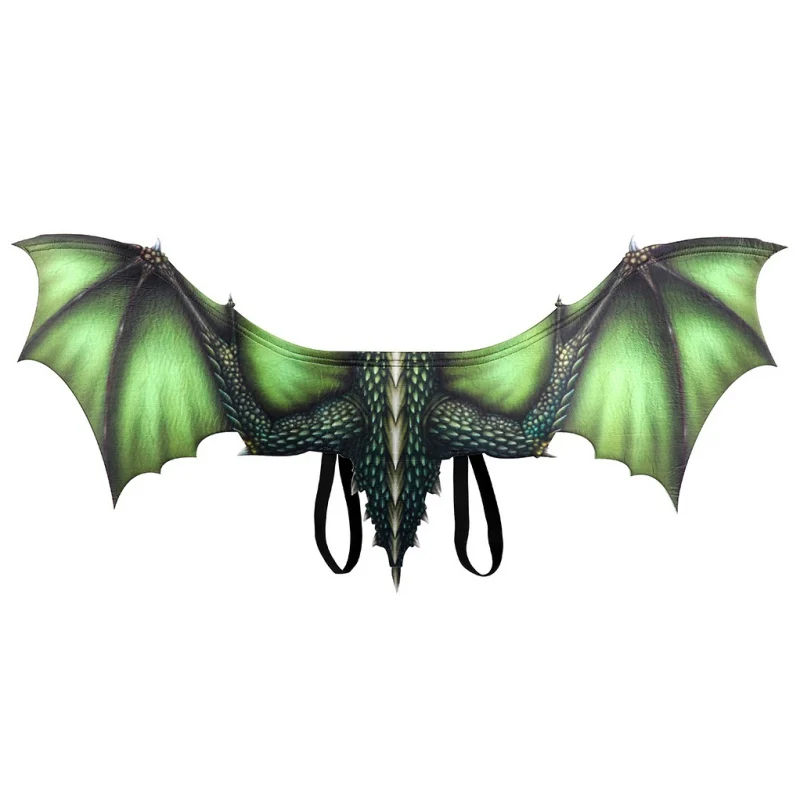 

Halloween Adult Boy and Girl New Year Decoration Carnival Party Animal Costume Dragon Cosplay Masquerade Face Mask and Wings