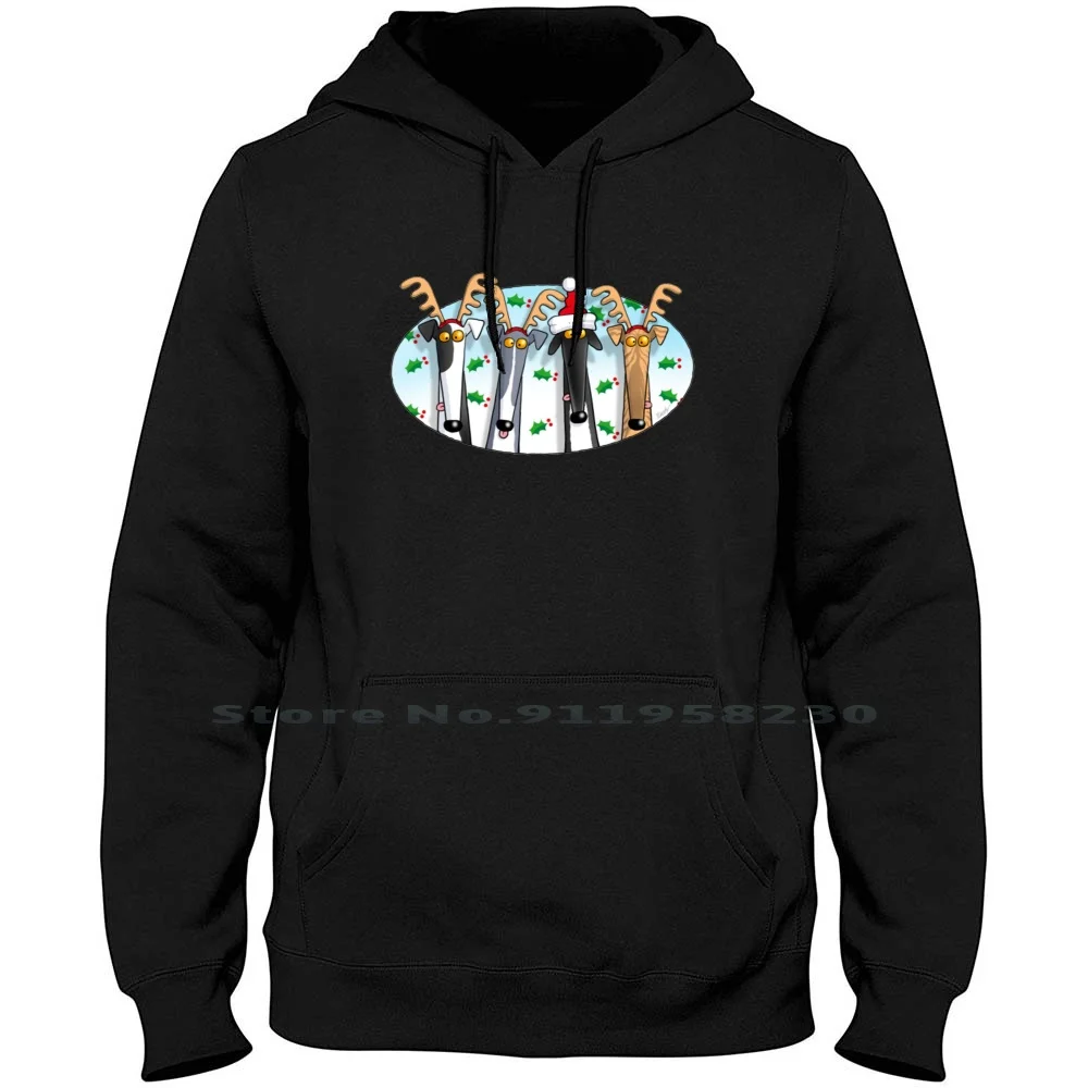 Greyhound Antlers Uomo Donna Felpa Con Cappuccio Maglione 6Xl Big Size Cotton Greyhound Antler Claus Snow Grey Deer Cute Buck Zoo Rey Ant Now