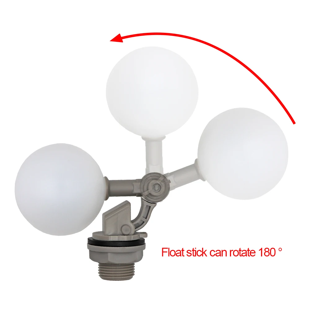DN15 1/2'' DN20 3/4'' Inch Arrival Adjustable Mini Plastic Float Valve for Aquarium  Reverse Osmosis System Easily Used