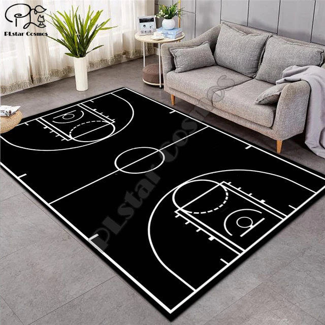 Alfombra personalizada con logotipo de baloncesto americano, alfombrilla  antideslizante para sala de estar, decoración de dormitorio, cocina de  niños, Baño - AliExpress