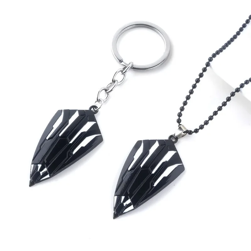 

Marvel Avengers Infinity War Keychains Anime Captain America New Shield Metal Necklace Keyrings Pandents Cosplay Figure Toy Gift