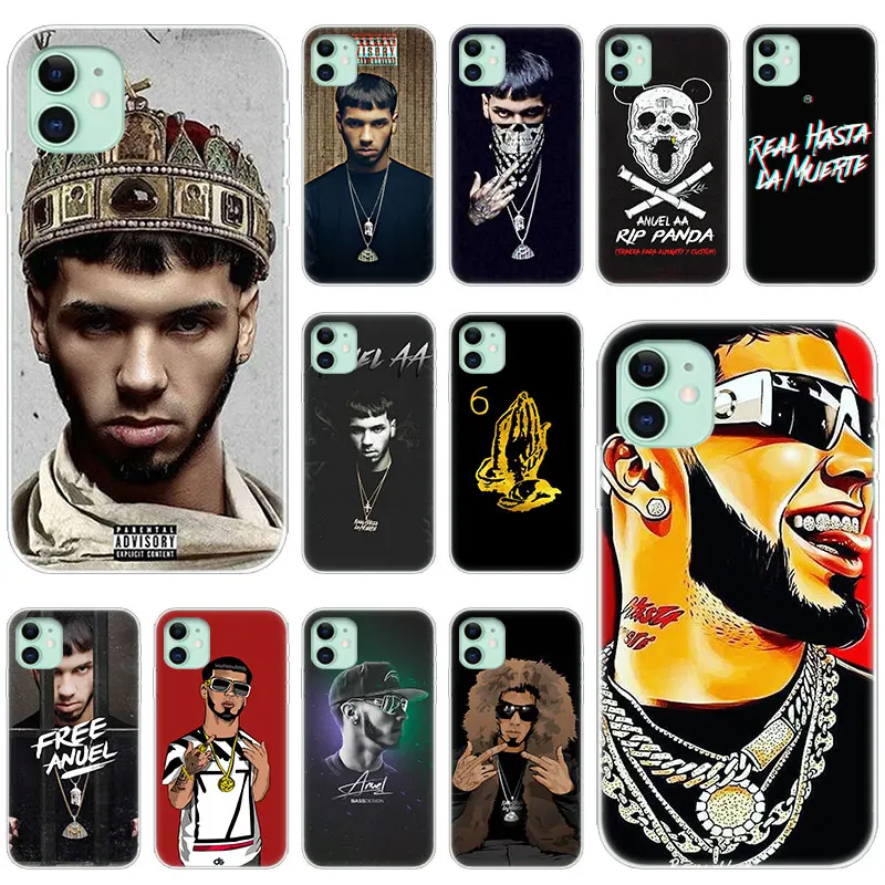 Hot Anuel AA Soft Silicone Transparent Case for Apple iPhone 11 Pro XS Max X XR 6 6s 7 8 Plus 5 5s SE Fashion Cover | Мобильные