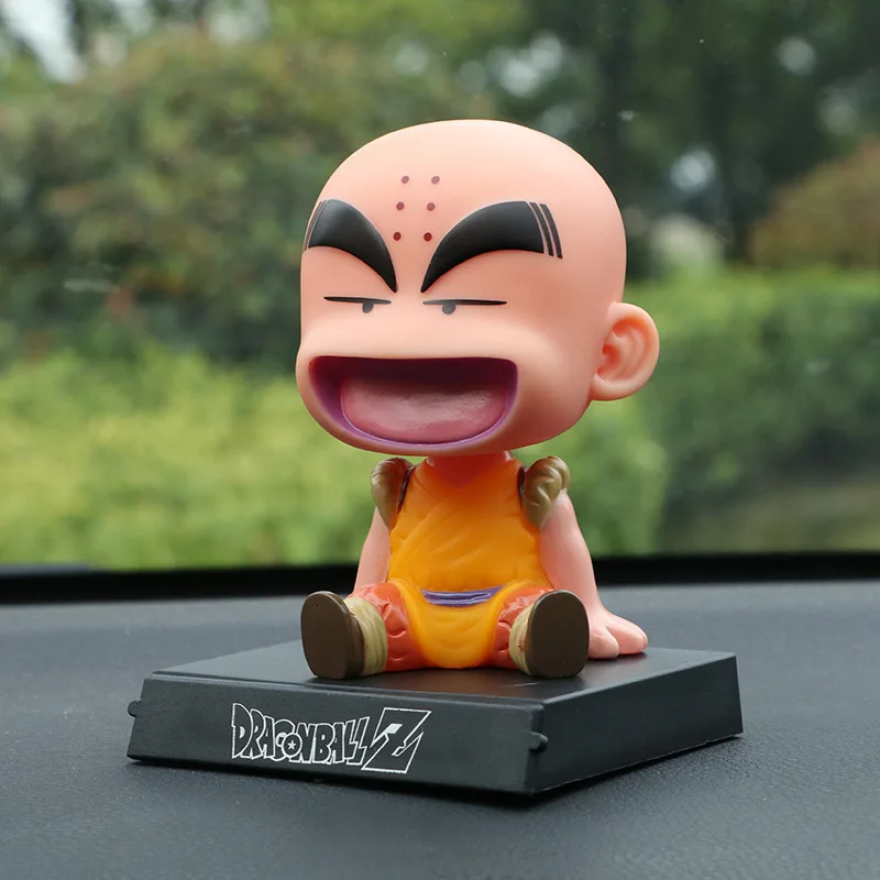 Японское аниме Dragon Ball Z Goku Krillin украшение автомобиля качающаяся голова кукла телефон кронштейн Dragon Ball фигурка кукла игрушка 12 см