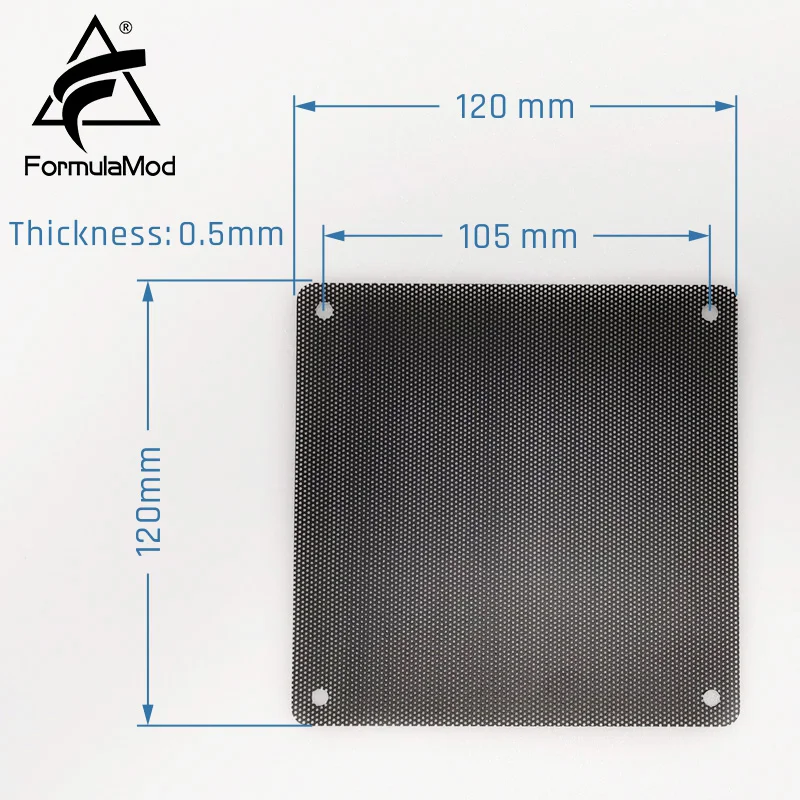 FormulaMod Fm-FCW, 120 мм сетки воздушного фильтра, пылевые фильтры, подходящая черная сетка, 120x120 мм для 120 вентиляторов