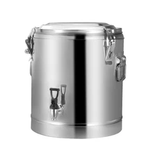Коммерческий из нержавеющей стали изолированный баррель столовой отель кухня большой емкости суп горшок Супер длинная Изолированная школьная кастрюля