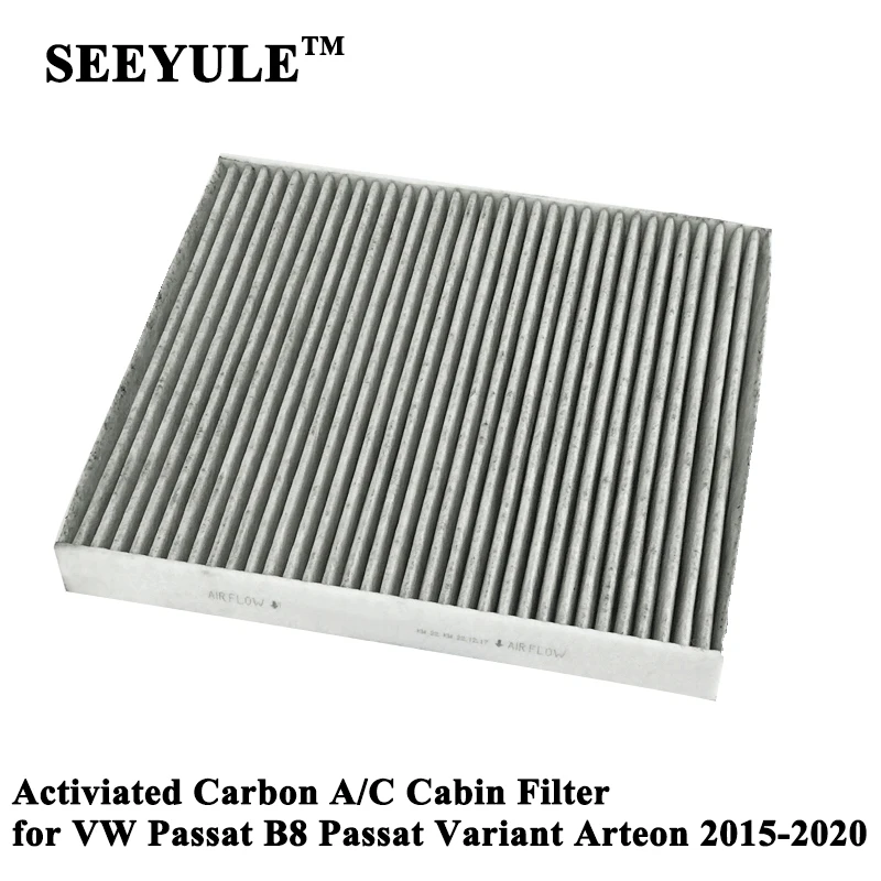 

1pc SEEYULE Activated Carbon Car Air Conditioner Filter Cabin Filter for VW Volkswagen Passat B8 Passat Variant Arteon 2015-2020