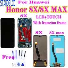Dla Huawei Honor 8X wyświetlacz LCD ekran dotykowy Digitizer wymiana dla Honor 8X MAX ekran LCD JSN-L22 JSN-L21 ARE-AL00 z Bez