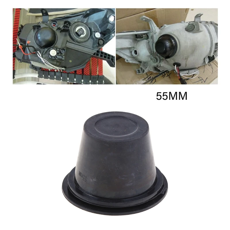 Headlight dust cover Headlight cover Xenon headlight Headlight lens cover LED Headlight Dust Cover Rubber Seal LED Xenon Flexible Car Headlight Kit Dustproof Housing Shell Waterproof