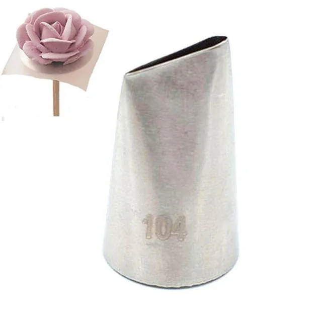 #104 Csővezeték Fúvóka Zökkenőmentes Jegesedés Cső Krém Torta És Cupcake Dekorációs Eszközök A Bakeware Szirmok Jegesedési Tippeket Hoz Létre