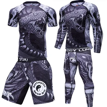 

Men Sportswear Breathable Quick Dry Tracksuits Compression Gym Fitness Workout Clothes Sport Jogging Training Running Set Male