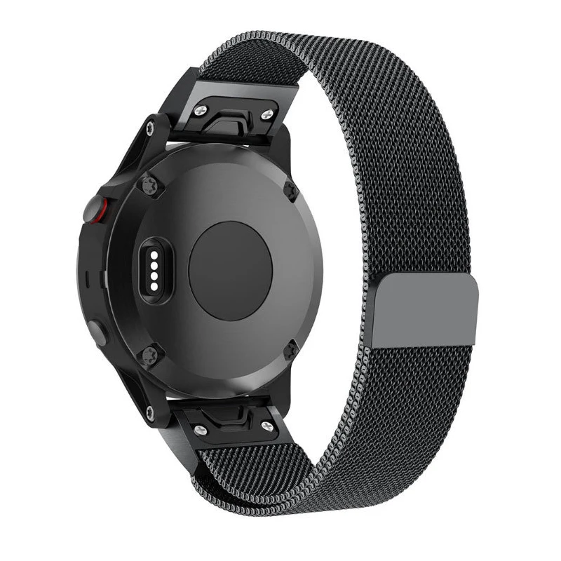 Ремешок для часов Garmin Fenix 5 5S 5X3 3HR S60 D2 Mk из нержавеющей стали с Миланской петлей на запястье 20 мм 22 мм 26 мм