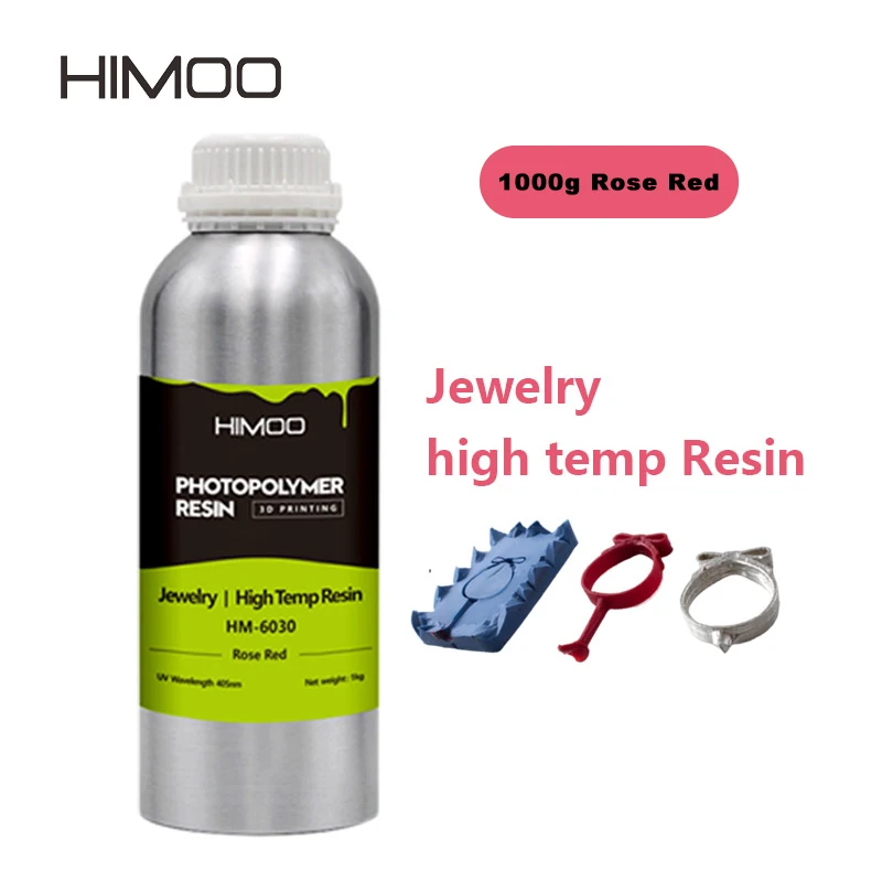Himoo High Temperature Rubble Mold Resin Resistance 200 ℃ for Resin 3D Printer Curing Station Sparkmaker Acecure Castable Resin