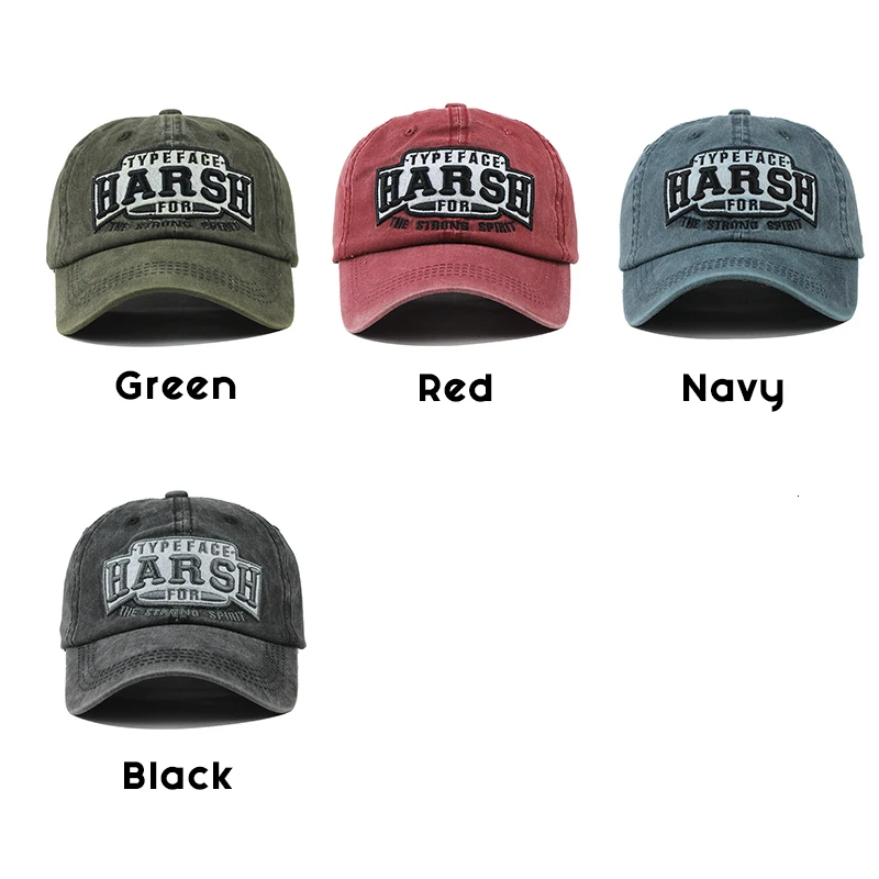 BOUSSAC Washed Cotton Men Baseball Cap Fitted Cap Snapback Hat For Women Gorras Casual Casquette Embroidery Retro Cap