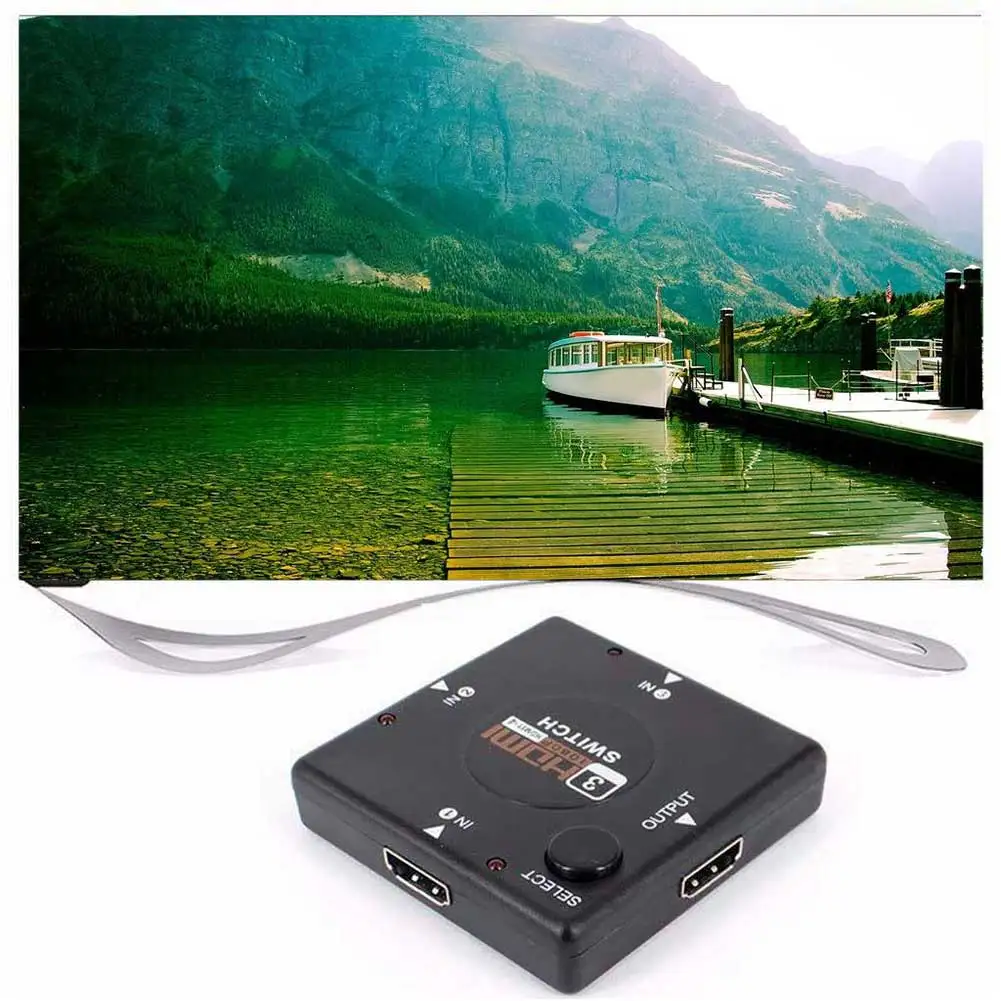 3 порта HDMI выключатель HDMI делитель HDTV 1080P 3 входа в 1 выход HDMI порт для PS3 PS4 для Xbox 360 PC DV DVD HDMI концентратор