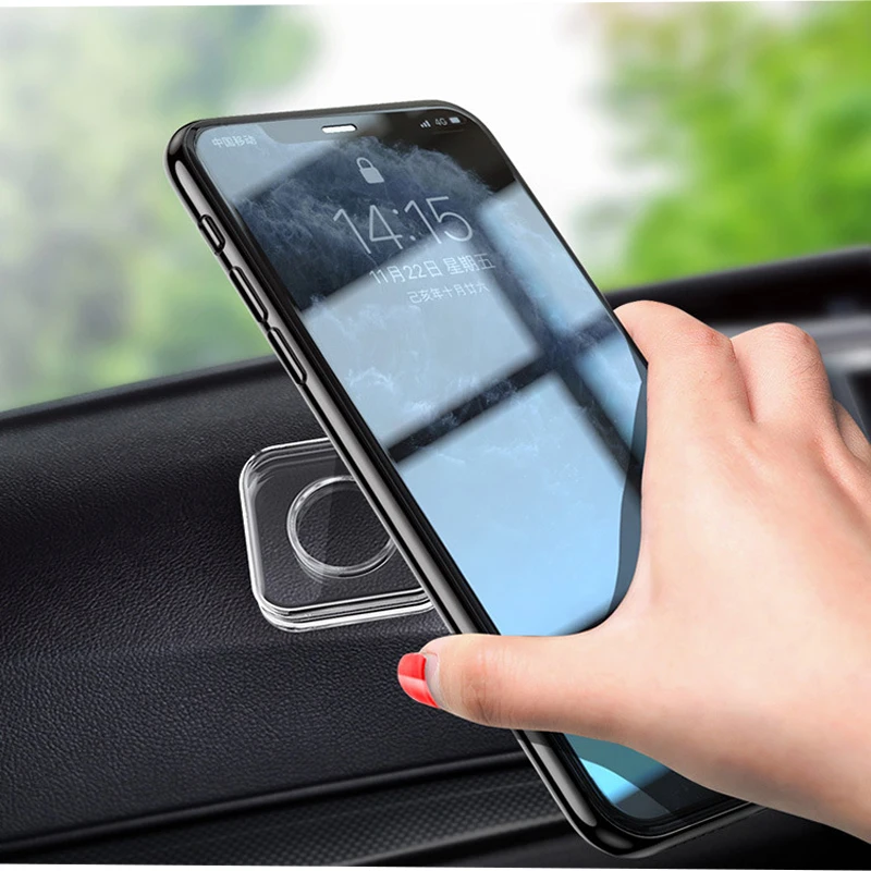 Universal Car Mobile Phone Holder Gel Paste Magic Nano Stickers No Trace Magic Paste Rubber Pad Home Wall Stickers For Kitchen phone charging stand