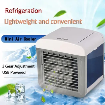 

Convenient Usb Mini Portable Air Conditioner Humidifier Air Cooler Space Easy Cool Purifies Big Wind Fan For Home Office Desk