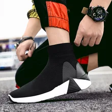 Мужская обувь для пар wa zi xie; Лидер продаж; Высокая цельная тканая спортивная обувь; легкая дышащая повседневная обувь в Корейском стиле
