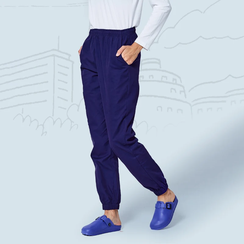 Deep Navy Jogger Брюки санитара карго Брюки медсестры ломаются на полную эластичность всегда Charmed медсестры рабочие штаны для женщин и мужчин новинка - Цвет: Deep Navy