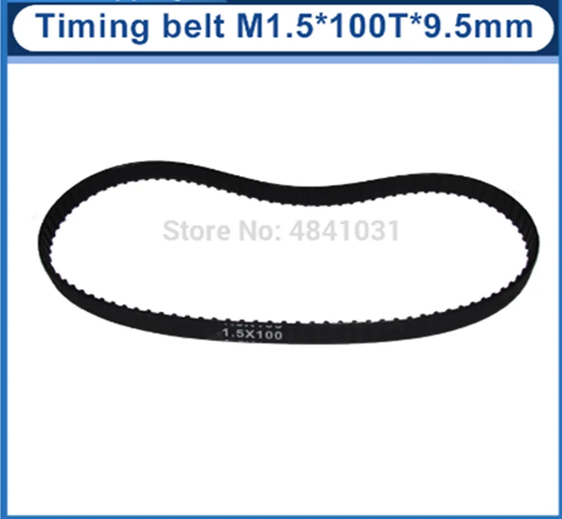 

Synchronous belt GT2 Rubber Timing Belt M1.5*100T*9.5mm SIEG SC2 lathe parts